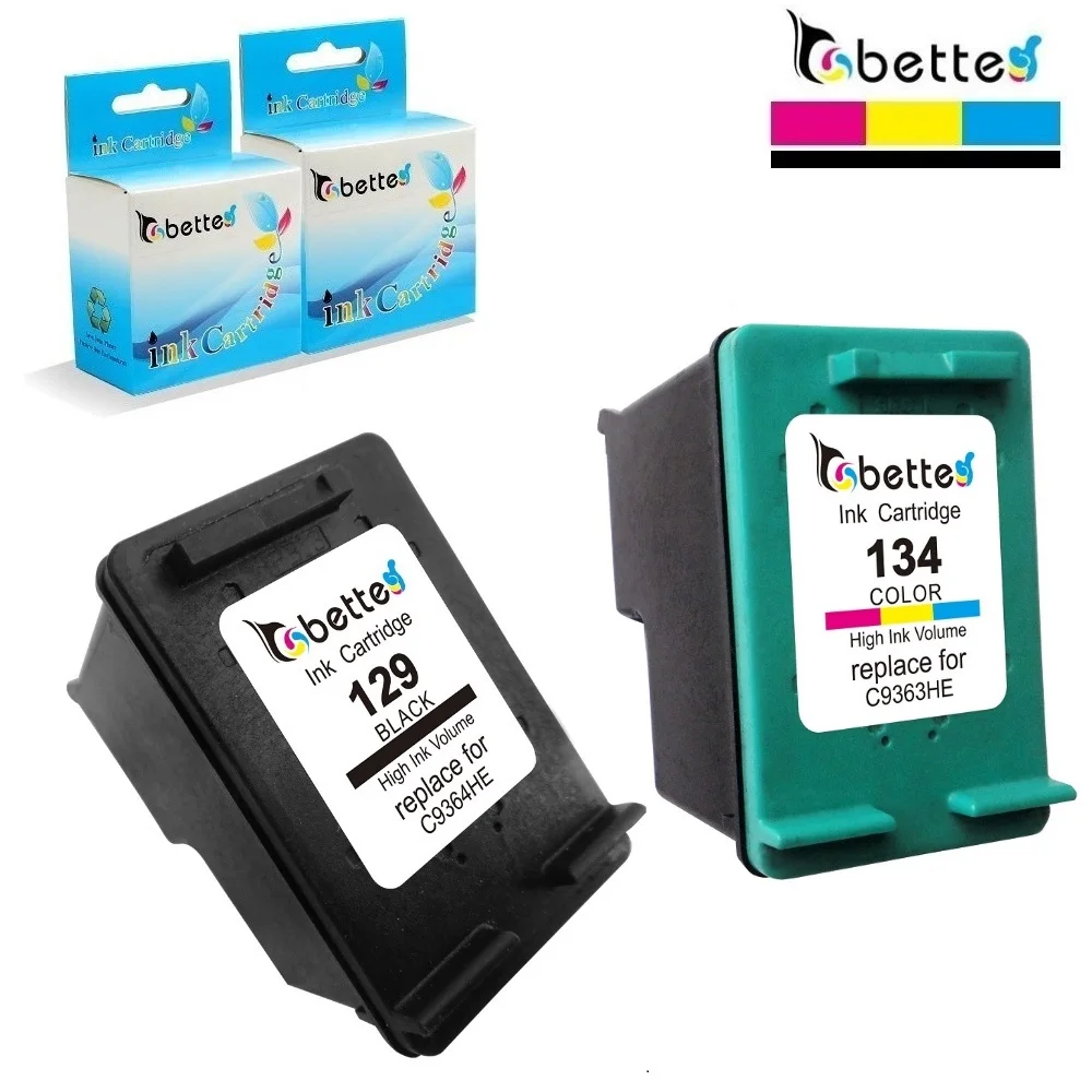 BETTE Ink Cartridges Replacement for HP 129 134 Deskjet 6940 6943 6980 6983 6988 6988dt 6988xi D4145 D4155 D4160 D4163 D4168
BETTE Ink Cartridges Replacement for HP 129 134 Deskjet 6940 6943 6980 6983 6988 6988dt 6988xi D4145 D4155 D4160 D4163 D4168