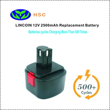 2500mAh rechargeable battery pack GRG12 NiMh Battery 12V Replacement LINCOIN 1201 LIN-1201 218-787 Battery pack 12V
2500mAh rechargeable battery pack GRG12 NiMh Battery 12V Replacement LINCOIN 1201 LIN-1201 218-787 Battery pack 12V