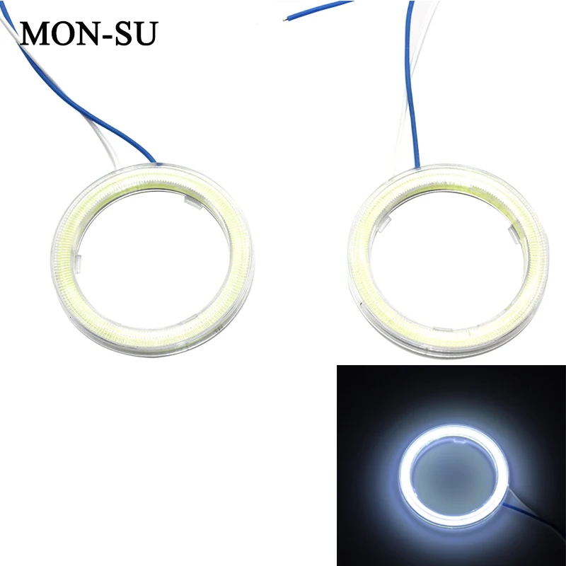MON-SU 2pcs Car LED Daytime Angel Eyes 60mm 45 SMD COB DRL White Fog Light Auto DRL Halo Ring Day Light 12V 6000K
MON-SU 2pcs Car LED Daytime Angel Eyes 60mm 45 SMD COB DRL White Fog Light Auto DRL Halo Ring Day Light 12V 6000K