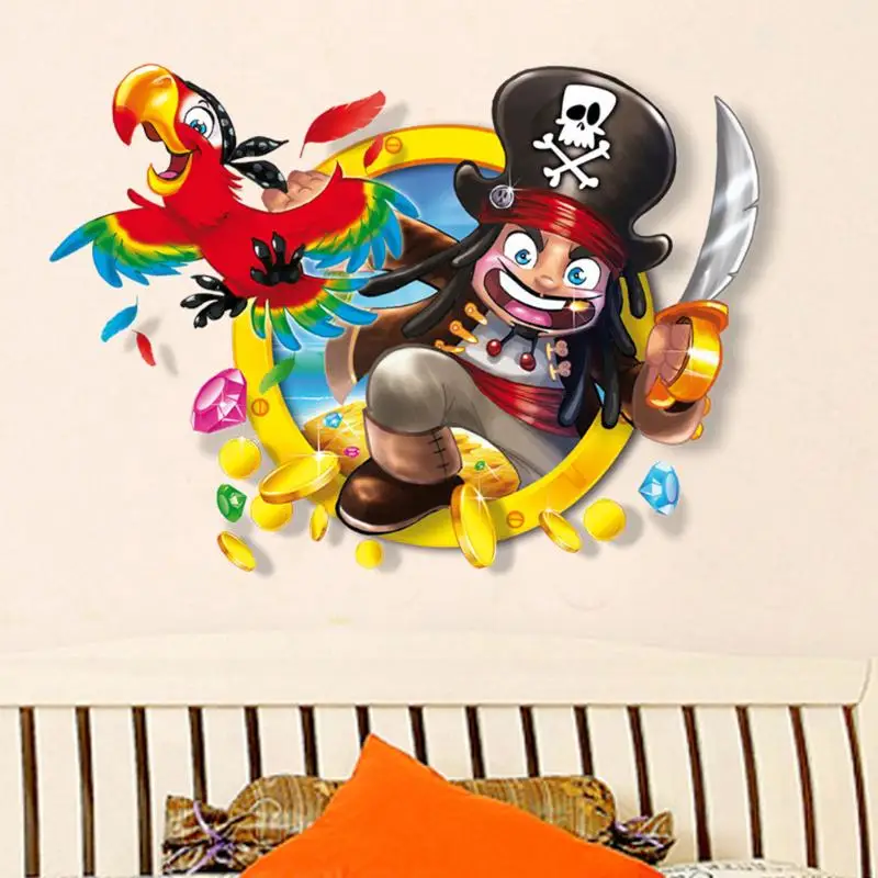 3D Pirate Sticker Waterproof Removable Pirate Wall Stickers Window Decal Gifts Home Kids Room Decoration
3D Pirate Sticker Waterproof Removable Pirate Wall Stickers Window Decal Gifts Home Kids Room Decoration