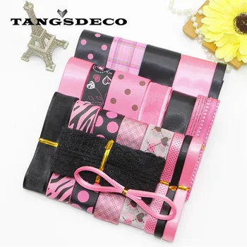 new style!High Quality DIY ribbon set hair ribbon decoration---rose and black color mix ribbon set total 26 yards
new style!High Quality DIY ribbon set hair ribbon decoration---rose and black color mix ribbon set total 26 yards
