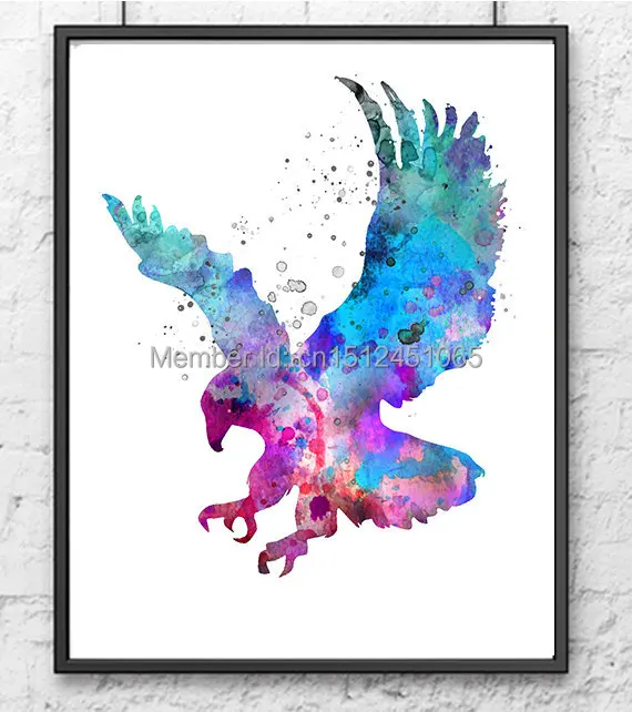 Elephant Horse Eagle Painting-3