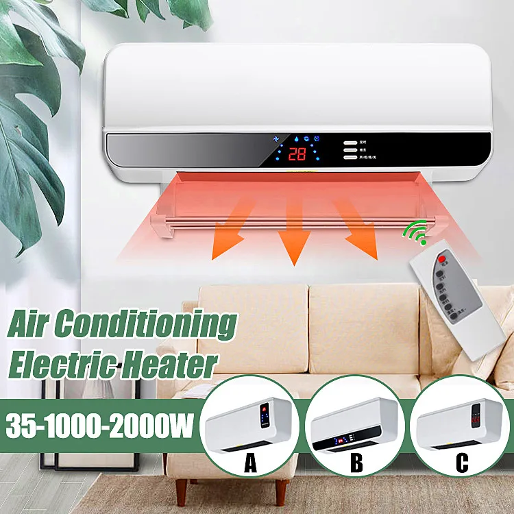 2000W Timing Wall Mounted Heater Space Air Conditioner Drying Clothes Towel PTC Air Heating 220V
2000W Timing Wall Mounted Heater Space Air Conditioner Drying Clothes Towel PTC Air Heating 220V
