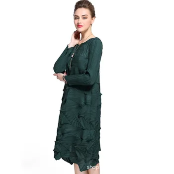 2019 New fall Dress Pleated High Elastic Fabric Dress Long Sleeve Loose Irregular Dress Masonry Design dresses party night
2019 New fall Dress Pleated High Elastic Fabric Dress Long Sleeve Loose Irregular Dress Masonry Design dresses party night