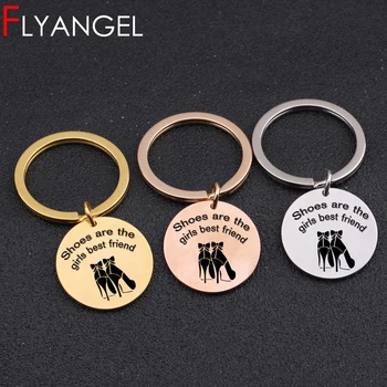 Fashion Keychain Best Sister Keyring Engraved Shoes Are Girls Best Friends High-heeled Shoes Key Holder For Best Friend Gifts
Fashion Keychain Best Sister Keyring Engraved Shoes Are Girls Best Friends High-heeled Shoes Key Holder For Best Friend Gifts
