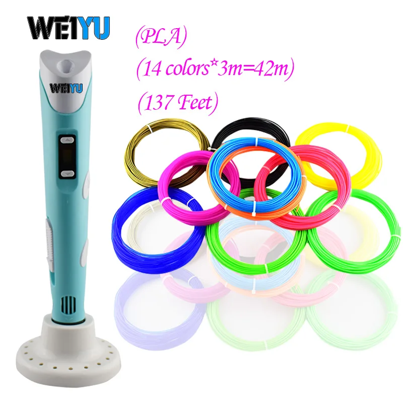 WEIYU Original RP-100B 3d Printing Pen 1.75mm PLA Smart 3d Drawing Pens with Filament LED Display for Kids Gifts graffiti pen-3D
WEIYU Original RP-100B 3d Printing Pen 1.75mm PLA Smart 3d Drawing Pens with Filament LED Display for Kids Gifts graffiti pen-3D
