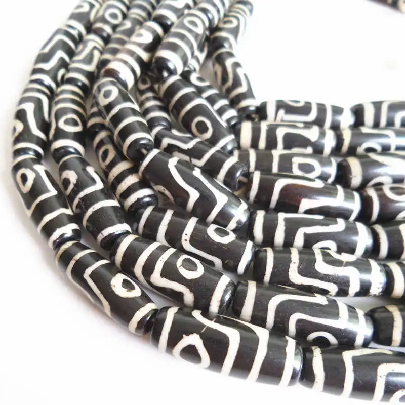 10PCS Tibet 2 Eyes Dzi Yak Bone Antiqued Dzi Beads Black White EYE TSB0177
10PCS Tibet 2 Eyes Dzi Yak Bone Antiqued Dzi Beads Black White EYE TSB0177