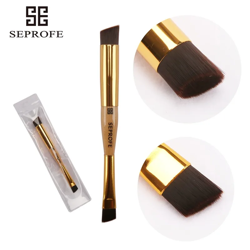 1Pcs Makeup Brush Log Color Golden tube Double-Head Eye Liner Eyeshadow Foundation Eyebrow Brush Nylon Hair Makeup Brush Tool
1Pcs Makeup Brush Log Color Golden tube Double-Head Eye Liner Eyeshadow Foundation Eyebrow Brush Nylon Hair Makeup Brush Tool