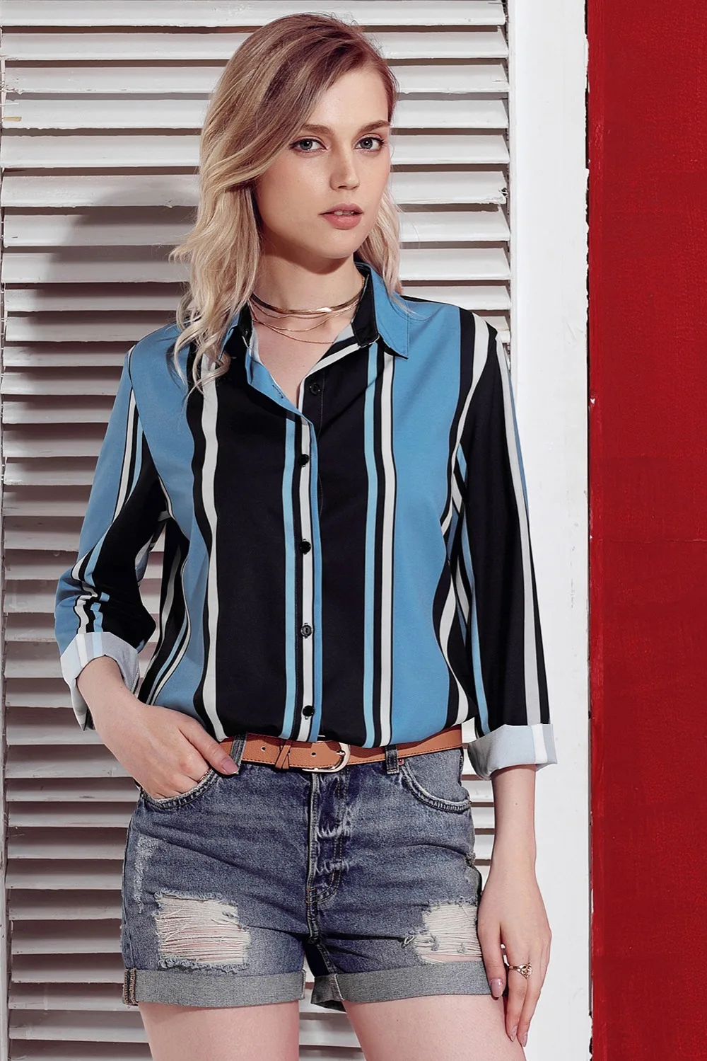 Blue-Navy-Striped-Long-Sleeve-Button-Down-Shirt-LC251153-205-3