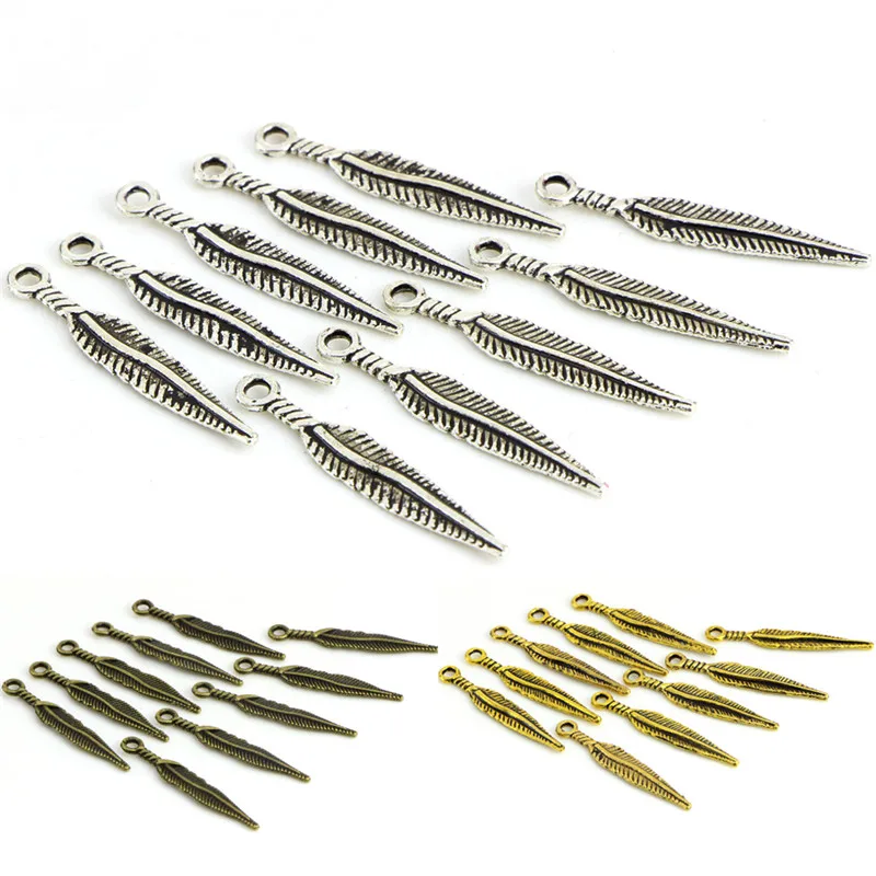 Wholesale 20pcs/lot Long Feather Leaf Pendent Charms Findings Silver Plated for Jewelry Making Necklace
Wholesale 20pcs/lot Long Feather Leaf Pendent Charms Findings Silver Plated for Jewelry Making Necklace