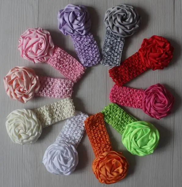 20pcs 3" satin runched rolled puffy rose headband flowers for girls hair accessories,crochet headband flower
20pcs 3" satin runched rolled puffy rose headband flowers for girls hair accessories,crochet headband flower