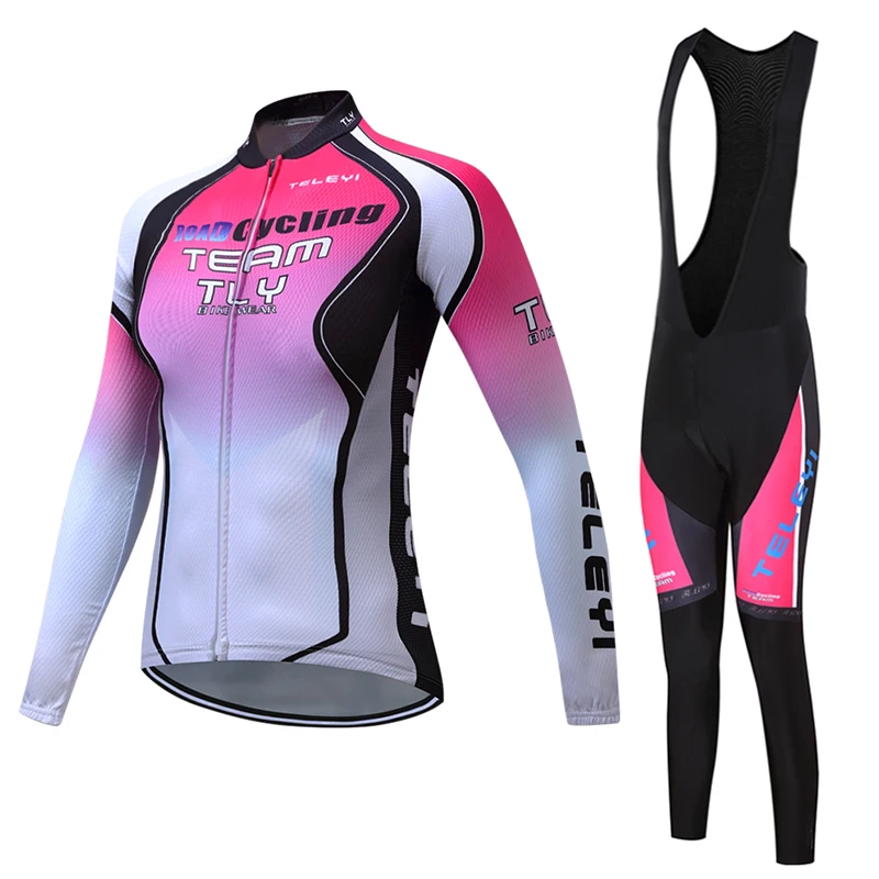 Women Autumn/Spring Long Sleeve Bike Clothing Female Bib Pants Set 2019 China Team Cycling Clothes Kits Bicycle Jersey Uniform
Women Autumn/Spring Long Sleeve Bike Clothing Female Bib Pants Set 2019 China Team Cycling Clothes Kits Bicycle Jersey Uniform
