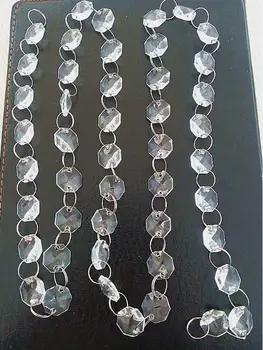 800M/Lot, 14MM Acrylic Octagonal Crystal Garlands Bead Strands Clear Color for Wedding & Party Decor 
800M/Lot, 14MM Acrylic Octagonal Crystal Garlands Bead Strands Clear Color for Wedding & Party Decor