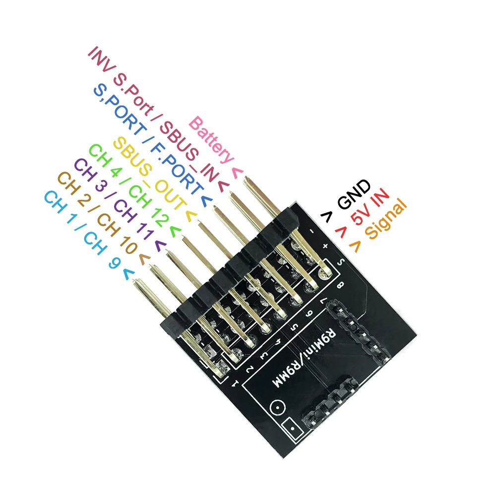 Receiver Adapter For FrSky R9MM / R9 Mini Receiver SBUS S.Port PWM Signal Output For Flap switch, Camera, LED lights switch
Receiver Adapter For FrSky R9MM / R9 Mini Receiver SBUS S.Port PWM Signal Output For Flap switch, Camera, LED lights switch