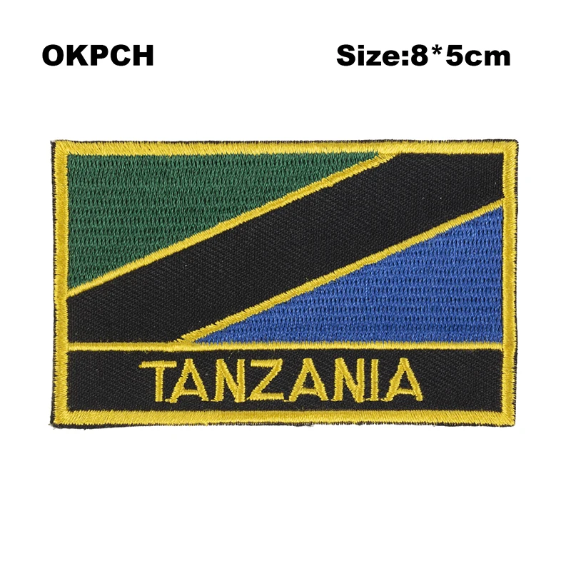 Tanzania Flag patcheswork fabric embroidery patch cutstom DIY stickers on clothing with iron PT0173-R
Tanzania Flag patcheswork fabric embroidery patch cutstom DIY stickers on clothing with iron PT0173-R