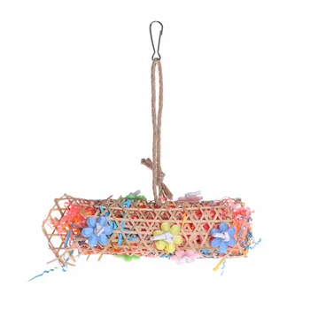 Parrot Toys Bamboo Knitted Paper Stand Holder Swing Birds Bite Chew Toy Hanging Swing Cage Accessories Bird Supplies C42
Parrot Toys Bamboo Knitted Paper Stand Holder Swing Birds Bite Chew Toy Hanging Swing Cage Accessories Bird Supplies C42