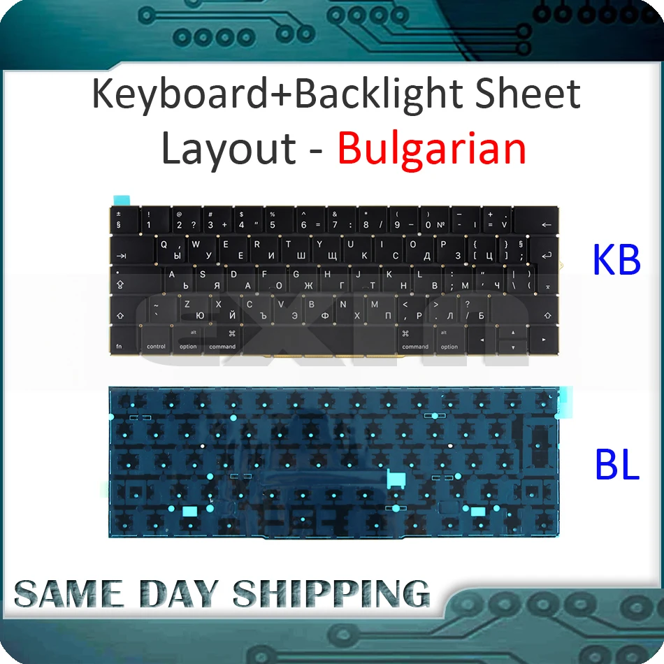 New for Macbook Pro Retina 15'' A1707 Keyboard Bulgaria Bulgarian w/ Backlight Backlit EMC3072 EMC3162 Late 2016 Mid 2017
New for Macbook Pro Retina 15'' A1707 Keyboard Bulgaria Bulgarian w/ Backlight Backlit EMC3072 EMC3162 Late 2016 Mid 2017