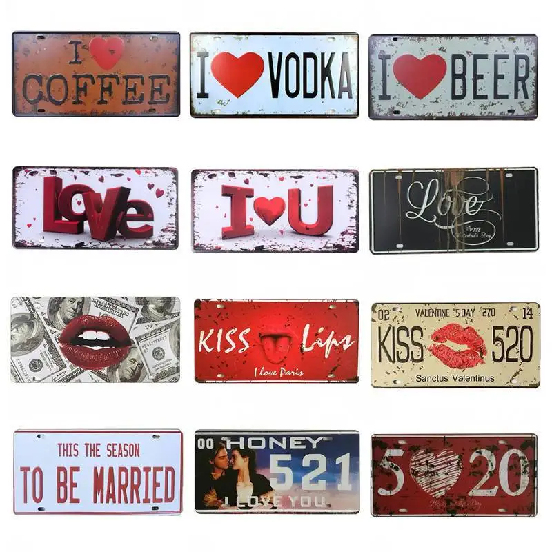I Love You Merry Lips Beer Metal Tin Signs Vintage Garage License Plate Plaque Poster Bar Club Wall Home Decoration 30*15CM C5
I Love You Merry Lips Beer Metal Tin Signs Vintage Garage License Plate Plaque Poster Bar Club Wall Home Decoration 30*15CM C5