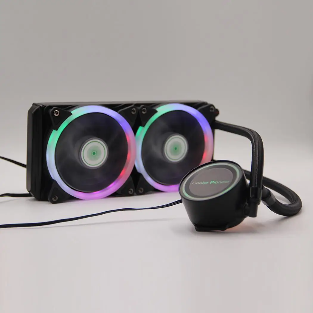 240 Standard Cooler Master MasterLiquid Addressable RGB All-in-one CPU Liquid Cooler Dual Chamber Intel/AMD Support Cooling
240 Standard Cooler Master MasterLiquid Addressable RGB All-in-one CPU Liquid Cooler Dual Chamber Intel/AMD Support Cooling