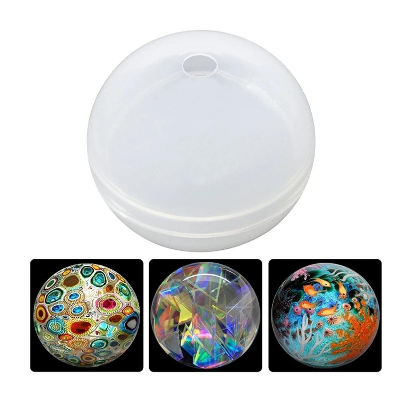 Ball Orb Sphere Paperweight Silicone Mould, for Polymer Clay, Crafting, Resin Epoxy, Jewelry Making
Ball Orb Sphere Paperweight Silicone Mould, for Polymer Clay, Crafting, Resin Epoxy, Jewelry Making