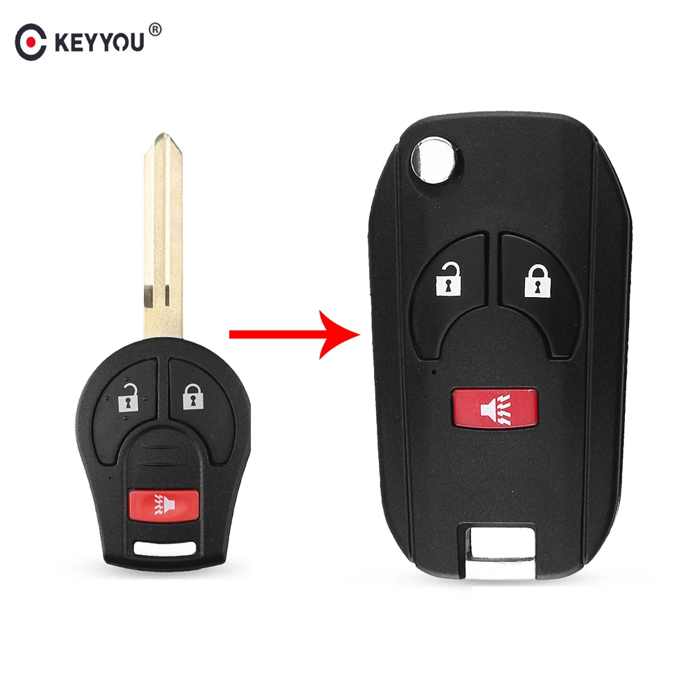 KEYYOU 3 BTN Flip Folding Car Remote Key Shell Case For NISSAN Armada Frontier Qashqai Sunny Sylphy Tiida Titan Xterra X-Trail
KEYYOU 3 BTN Flip Folding Car Remote Key Shell Case For NISSAN Armada Frontier Qashqai Sunny Sylphy Tiida Titan Xterra X-Trail