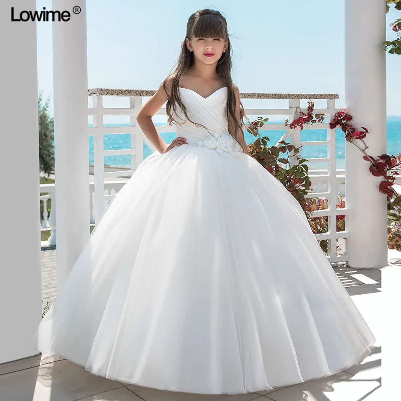 Ball Gown Sweetheart Flower Girl Dresses For Weddings Sleeveless Flower Pleat First Communion Dress For Girls 2018
Ball Gown Sweetheart Flower Girl Dresses For Weddings Sleeveless Flower Pleat First Communion Dress For Girls 2018