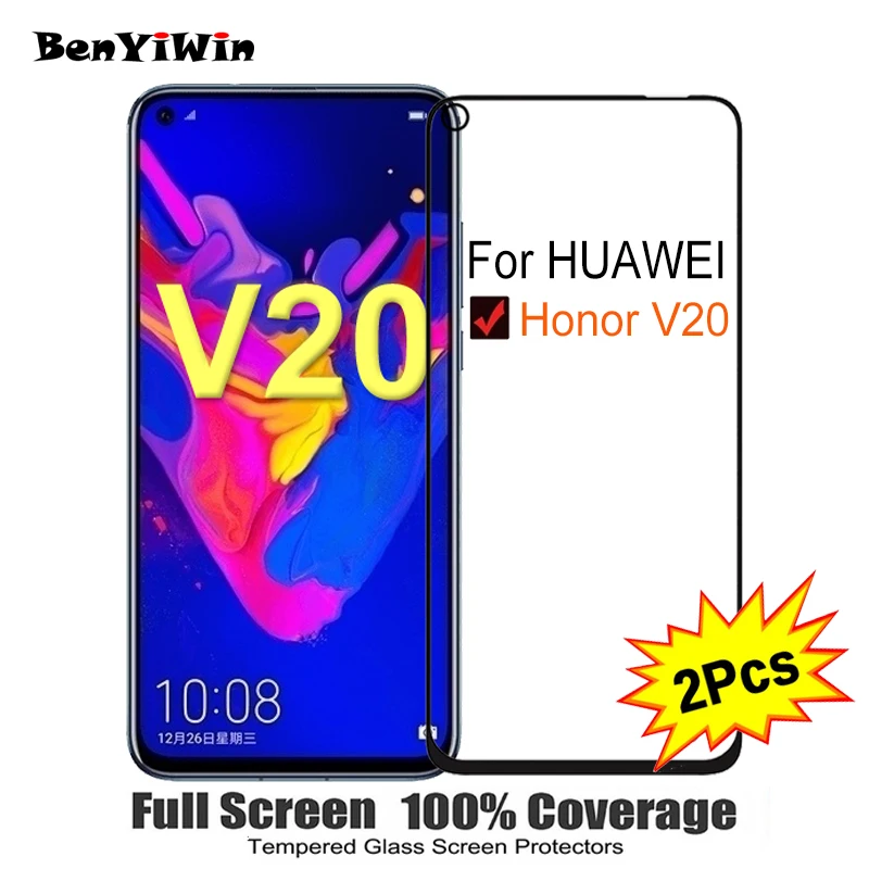2PCS Full Cover Screen Protector Tempered Glass For Huawei Honor V20 6.40" 9H Protective glass For Honor v 20 PCT AL10 Film Case
2PCS Full Cover Screen Protector Tempered Glass For Huawei Honor V20 6.40" 9H Protective glass For Honor v 20 PCT AL10 Film Case