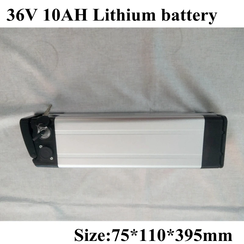 Lithium 36v 10ah Battery Pack 36v 10ah Silver Fish Battery for Fiets Electric Bike Battery with BMS for E-bike Motor 500w
Lithium 36v 10ah Battery Pack 36v 10ah Silver Fish Battery for Fiets Electric Bike Battery with BMS for E-bike Motor 500w