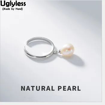 Uglyless Real Solid 925 Sterling Silver Natural Pearls Rings for Women Gemstones Fine Jewelry Fashion Simple Open Finger Ring
Uglyless Real Solid 925 Sterling Silver Natural Pearls Rings for Women Gemstones Fine Jewelry Fashion Simple Open Finger Ring