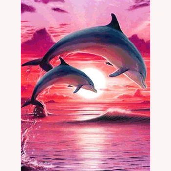 DIY Diamond Embroidery"Sunset Dolphin"Diamond Painting Cross Stitch Mosaic diamond picture of rhinestones by numbers home Decor
DIY Diamond Embroidery"Sunset Dolphin"Diamond Painting Cross Stitch Mosaic diamond picture of rhinestones by numbers home Decor