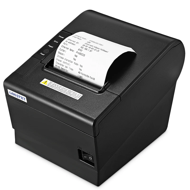 GOOJPRT JP80H - UE 80mm Potable Thermal Printers Thermal Desktop Printer with Network Port
GOOJPRT JP80H - UE 80mm Potable Thermal Printers Thermal Desktop Printer with Network Port