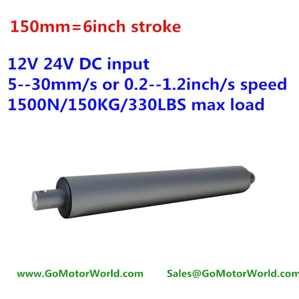 12V 24V 150mm 6inch stroke customized load speed tubular linear actuator with free bracket LA13
12V 24V 150mm 6inch stroke customized load speed tubular linear actuator with free bracket LA13