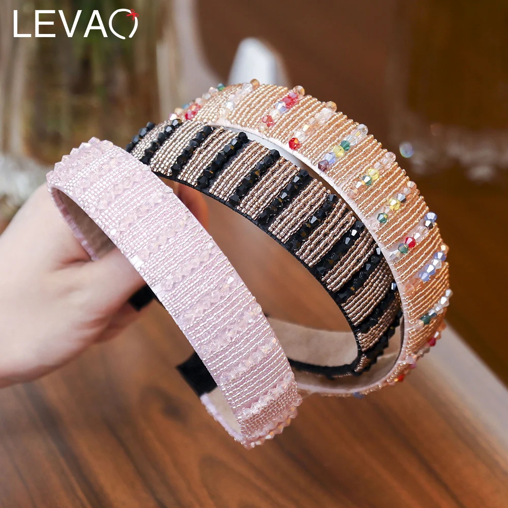 Levao Girls Multi-color Beaded Hair Band Fashion Collision Color Beads Wide Headband Ladies Photography Hair Accessories
Levao Girls Multi-color Beaded Hair Band Fashion Collision Color Beads Wide Headband Ladies Photography Hair Accessories