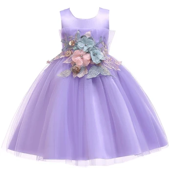 Children Dress Baby Girl Purple Wedding Princess Tutu Dress Flower Girl Embroidery Formal Party Birthday Silk Tulle Dress BW069
Children Dress Baby Girl Purple Wedding Princess Tutu Dress Flower Girl Embroidery Formal Party Birthday Silk Tulle Dress BW069