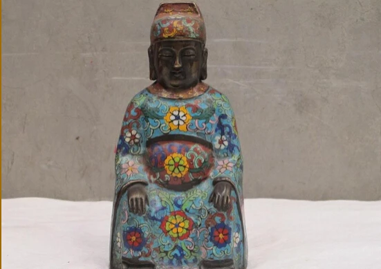 Collectible bronze S2249 8" Chinese Bronze Cloisonne Ming emperor zhu di Prince of Yan king Statue B0403
Collectible bronze S2249 8" Chinese Bronze Cloisonne Ming emperor zhu di Prince of Yan king Statue B0403