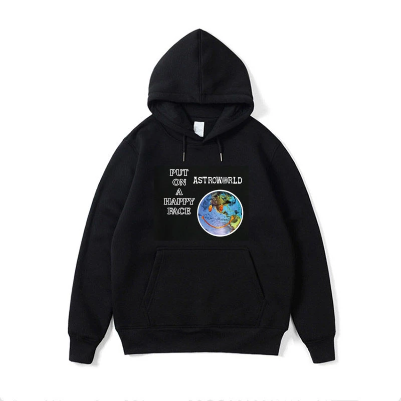 UplzCoo New Astroworld Men/women's Hoodie Put On A Happy Face Sweatshirts Harajuku Hip Hop Men's Casual Sweatshirts Black JA229
UplzCoo New Astroworld Men/women's Hoodie Put On A Happy Face Sweatshirts Harajuku Hip Hop Men's Casual Sweatshirts Black JA229