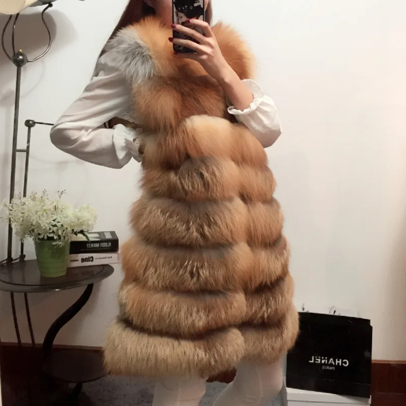 Best Natural Fox Fur Coat Jacket Hooded Real Fur Vest For Women's Long Genuine Fur Waistcoat Customize 5XL
Best Natural Fox Fur Coat Jacket Hooded Real Fur Vest For Women's Long Genuine Fur Waistcoat Customize 5XL