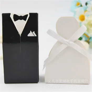 50pc Bride + 50pc Groom Wedding Favors Gift For Guest Wedding Dresses Party Decoration Elegant Candy Boxes For Wedding Sweet Bag
50pc Bride + 50pc Groom Wedding Favors Gift For Guest Wedding Dresses Party Decoration Elegant Candy Boxes For Wedding Sweet Bag