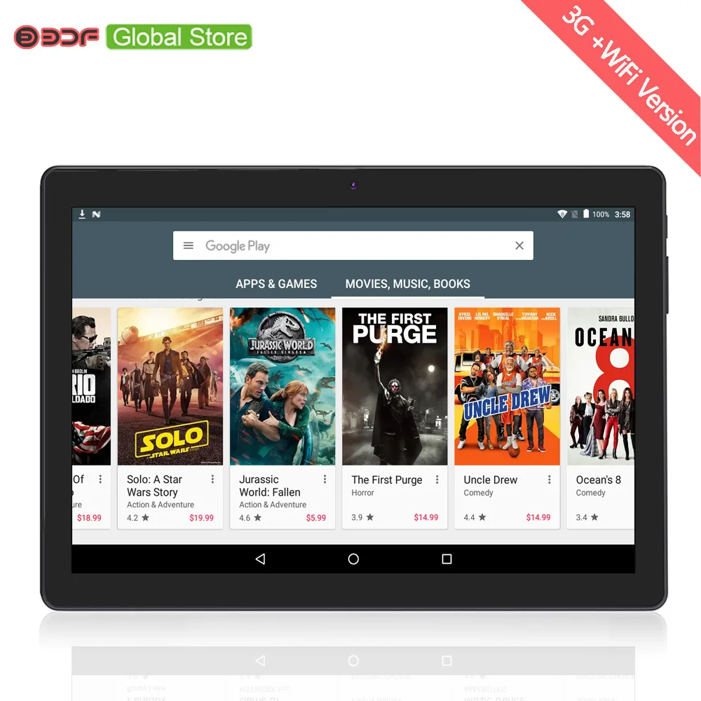 BDF Global 10 Inch 1280*800 IPS 2G 3G Phone Call Tablet PC Android 6.0 MTK6580 Quad core 4GB RAM 32GB ROM GPS WIFI Phablet K960N
BDF Global 10 Inch 1280*800 IPS 2G 3G Phone Call Tablet PC Android 6.0 MTK6580 Quad core 4GB RAM 32GB ROM GPS WIFI Phablet K960N