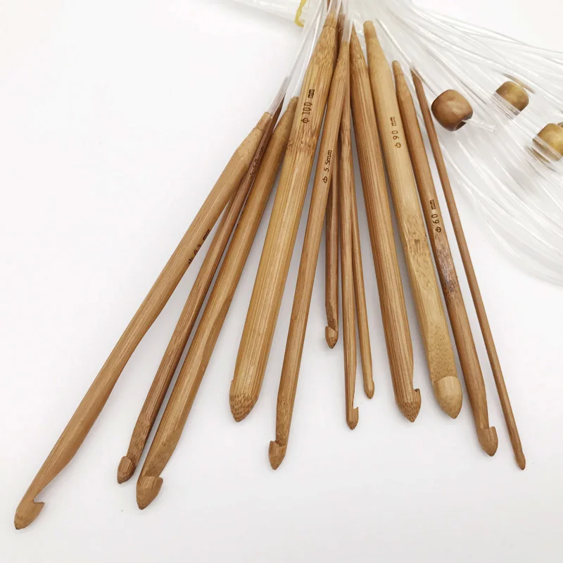 1 Set 12 Sizes Bamboo Crochet Hooks Knitting Needle Kit 3-10mm Weaving Tools Set BDF99
1 Set 12 Sizes Bamboo Crochet Hooks Knitting Needle Kit 3-10mm Weaving Tools Set BDF99