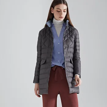Lightweight and warm Winter women's down jacket with simple diamond-shaped plaids. Long size large size Women's winter clothing
Lightweight and warm Winter women's down jacket with simple diamond-shaped plaids. Long size large size Women's winter clothing