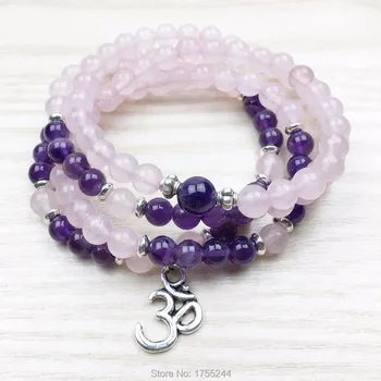 SN1024 Natural Stone Wrap Prayer Bracelet 108 Mala Beads Crystal Bracelet Rose Stone Yoga Bracelet Spiritual Jewelry
SN1024 Natural Stone Wrap Prayer Bracelet 108 Mala Beads Crystal Bracelet Rose Stone Yoga Bracelet Spiritual Jewelry