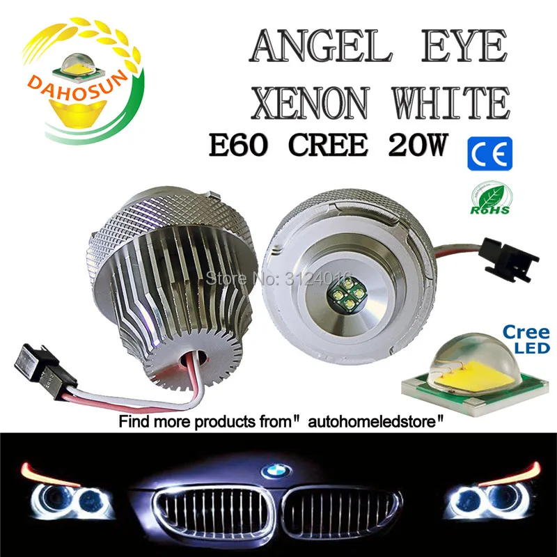 dahosun 2PC LED ANGEL EYE with Super White for BMW 5 SERIES E60 E61 LCI FACELIFT 20W BULB, 40W Kit
dahosun 2PC LED ANGEL EYE with Super White for BMW 5 SERIES E60 E61 LCI FACELIFT 20W BULB, 40W Kit