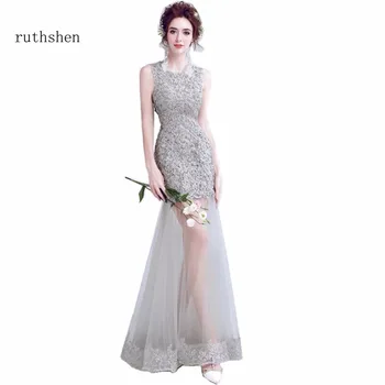 ruthshen vestido formatura Gray Evening Dresses Lace Applique Mermaid Cut Out Prom Gown Keyhole Back Dress for Graduation 2018
ruthshen vestido formatura Gray Evening Dresses Lace Applique Mermaid Cut Out Prom Gown Keyhole Back Dress for Graduation 2018