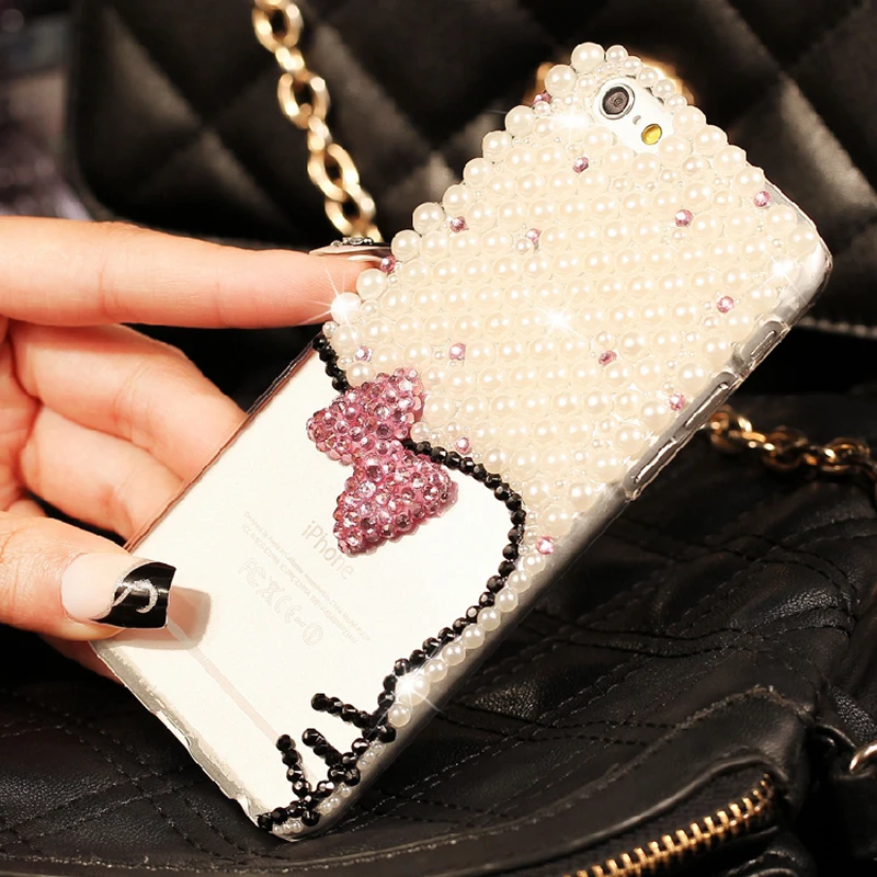 Cute Bow-knot Cat Phone Case Cover For iphone X XS MAX XR Rhinestone Pearl Protective Cases For Apple iphone 8 7 6 6S Plus
Cute Bow-knot Cat Phone Case Cover For iphone X XS MAX XR Rhinestone Pearl Protective Cases For Apple iphone 8 7 6 6S Plus