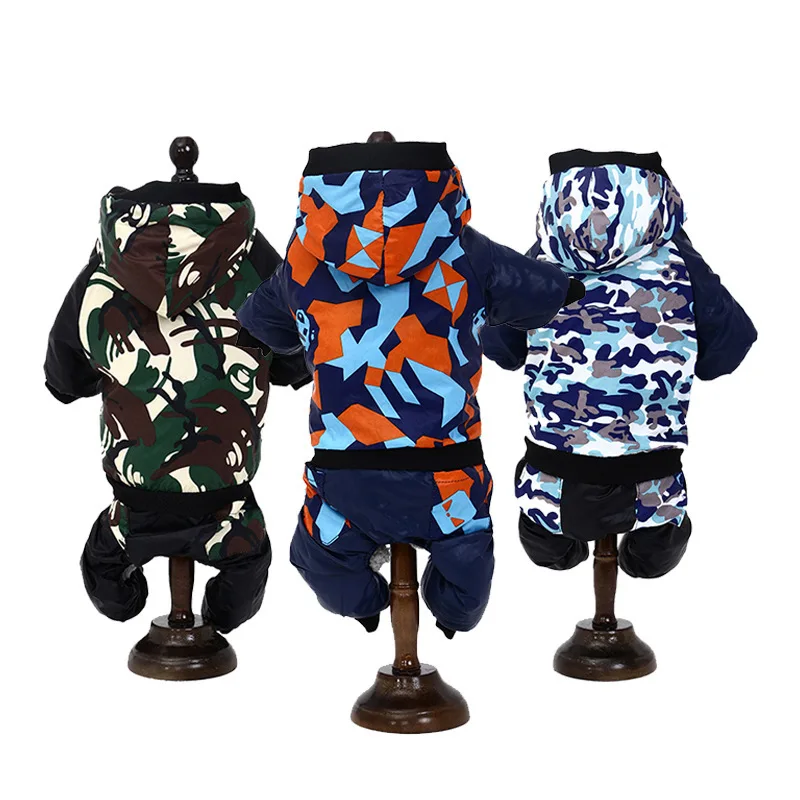 Wholesale Pet Supplies Winter Jumpsuit For Dog Camouflage Puppy Jumpsuit Hond Pet Coat Hooded Winter Cat Dog Clothes
Wholesale Pet Supplies Winter Jumpsuit For Dog Camouflage Puppy Jumpsuit Hond Pet Coat Hooded Winter Cat Dog Clothes