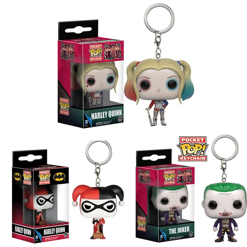 FUNKO POP New Pocket Pop Keychain Official Suicide Squad Harley Quinn Characters Action Figure Collectible Model Christmas Toys
FUNKO POP New Pocket Pop Keychain Official Suicide Squad Harley Quinn Characters Action Figure Collectible Model Christmas Toys