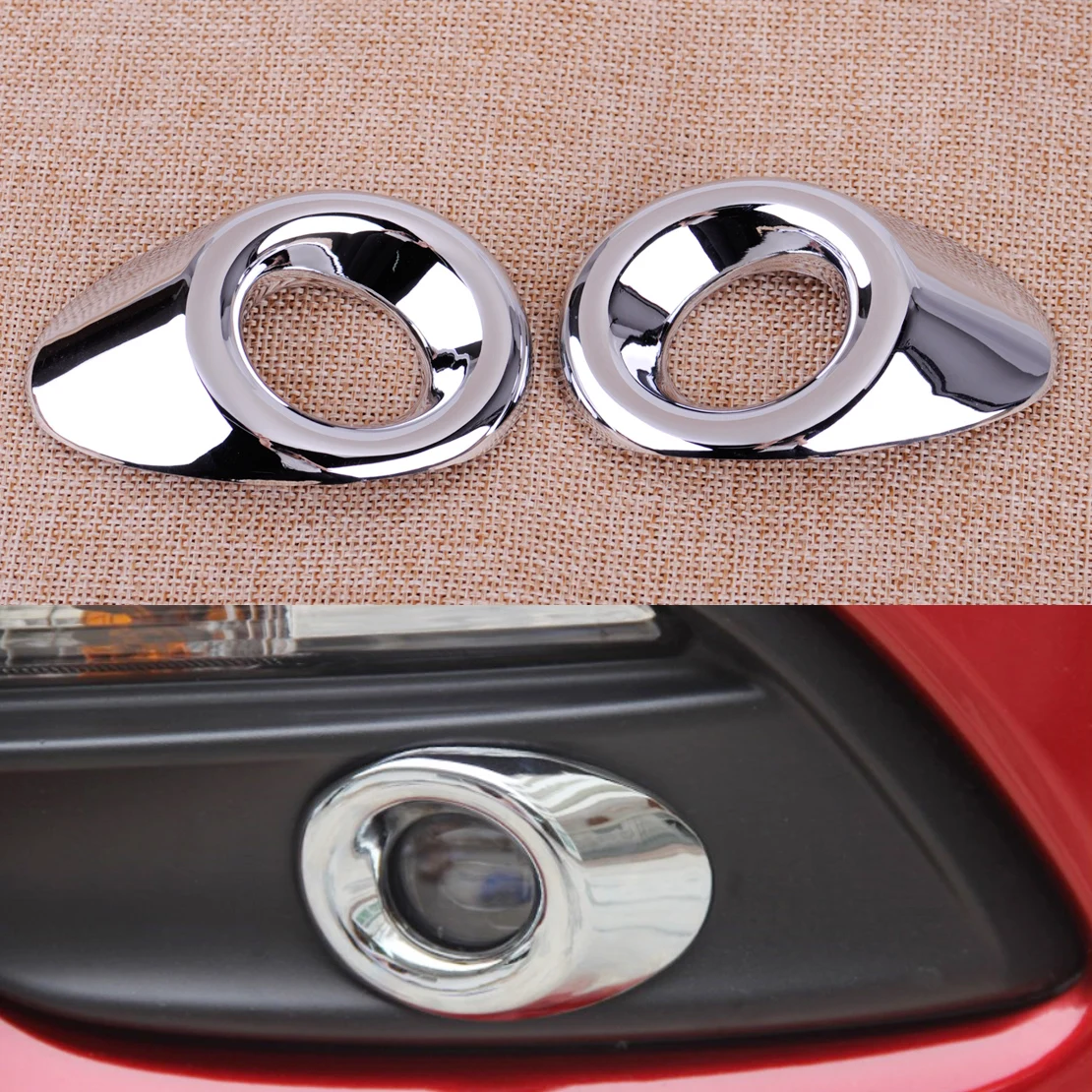 CITALL 2pcs Car-styling Chrome Plated Front Fog Light Lamp Cover Ring Trim Fit for Mazda 3 M3 Axela 2017
CITALL 2pcs Car-styling Chrome Plated Front Fog Light Lamp Cover Ring Trim Fit for Mazda 3 M3 Axela 2017