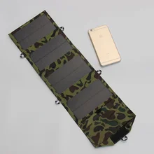 7W Foldable Solar Charger Outdoor Portable Solar Panel Charger For/iphone/ Mobile Power Bank Solar Battery Charger Free Shipping