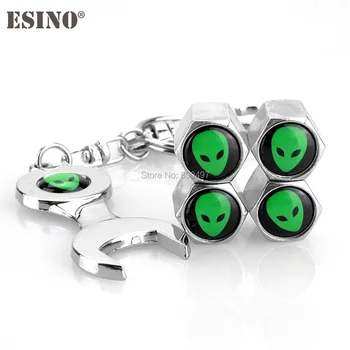 40 x Car Styling Stainless Steel Zinc Alloy Wheel Tire Valve Stems Caps Cartoon Alien Universal Fit With Mini Wrench Key Chain
40 x Car Styling Stainless Steel Zinc Alloy Wheel Tire Valve Stems Caps Cartoon Alien Universal Fit With Mini Wrench Key Chain